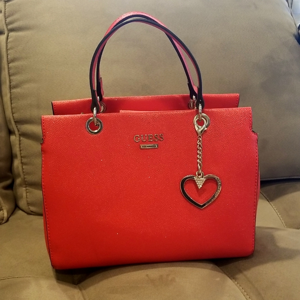 Red Guess handbag